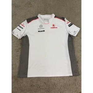 F1 Vodafone McLaren Mercedes Lewis Hamilton Jersey T-shirt Size XL